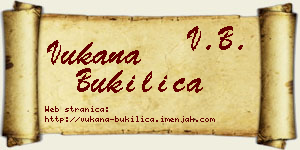 Vukana Bukilica vizit kartica